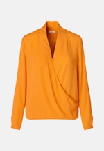 Krepp Wickelbluse in Orange |  Seidensticker Onlineshop