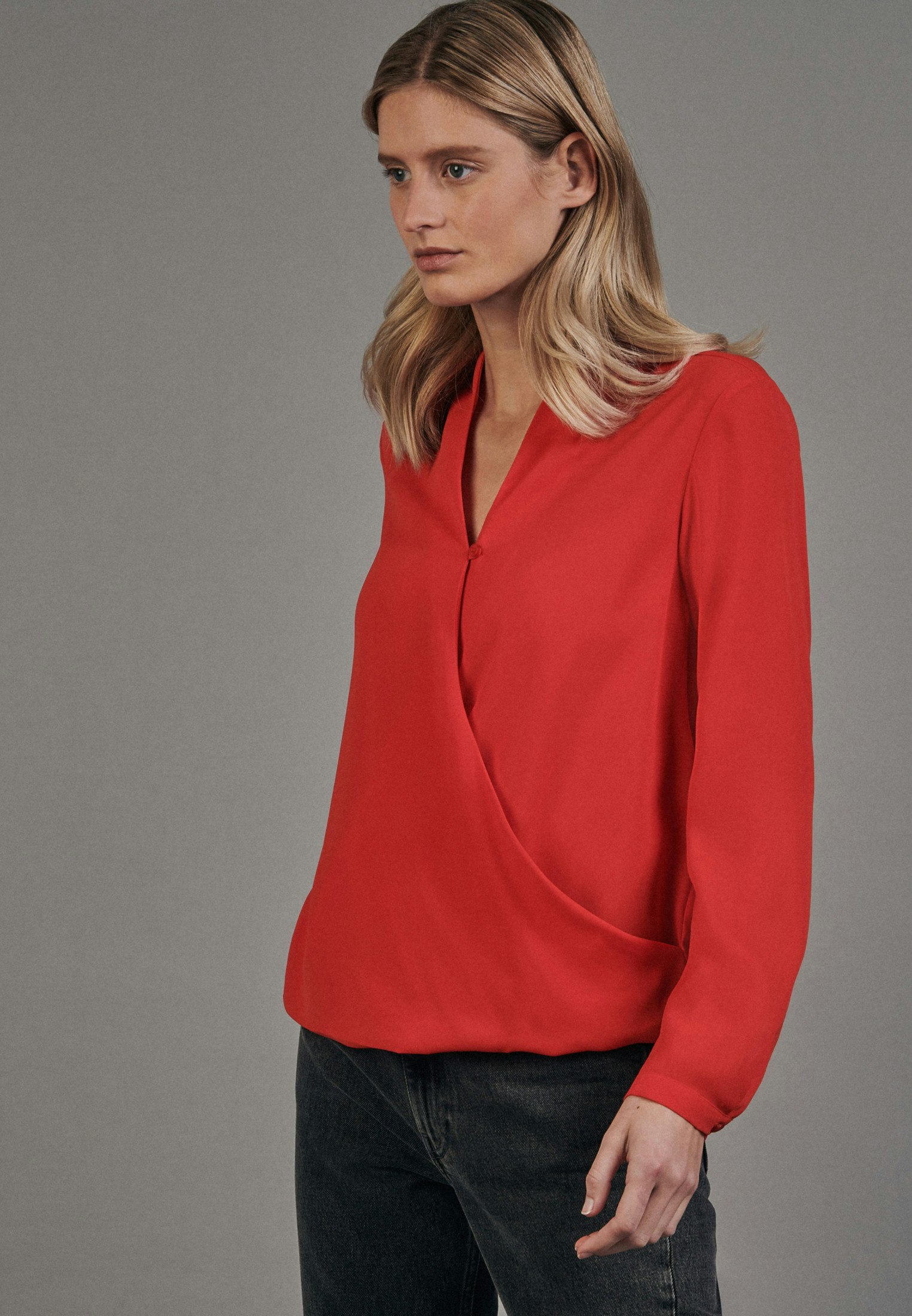 Wraparound blouse best sale