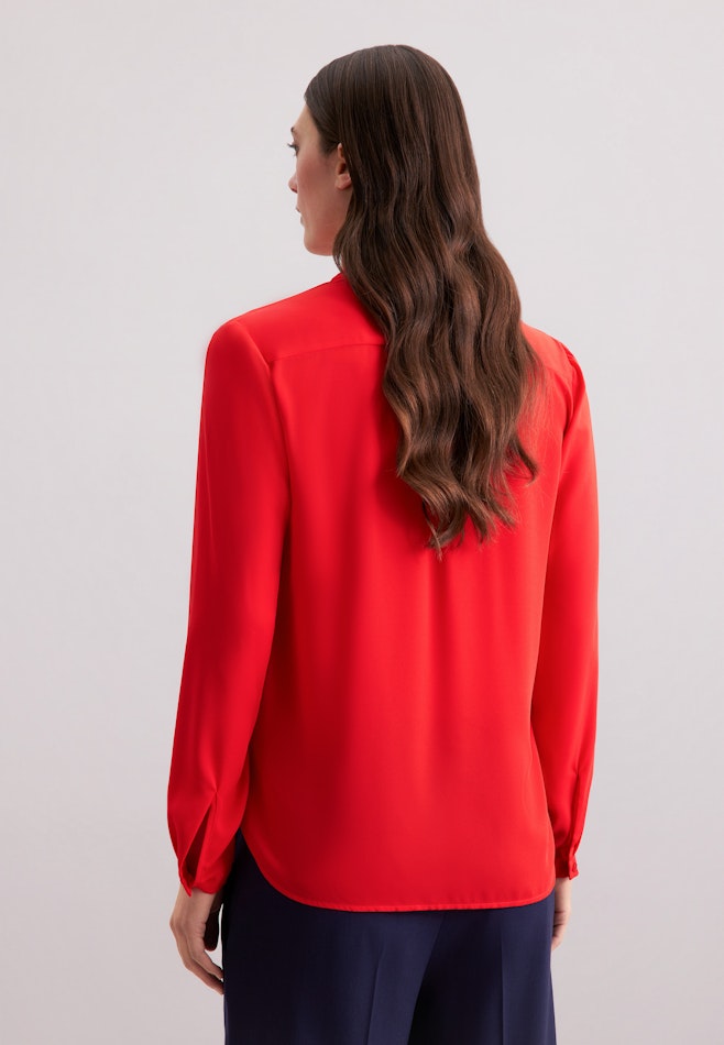 Regular Wickelbluse Uni dans Rouge | Boutique en ligne Seidensticker
