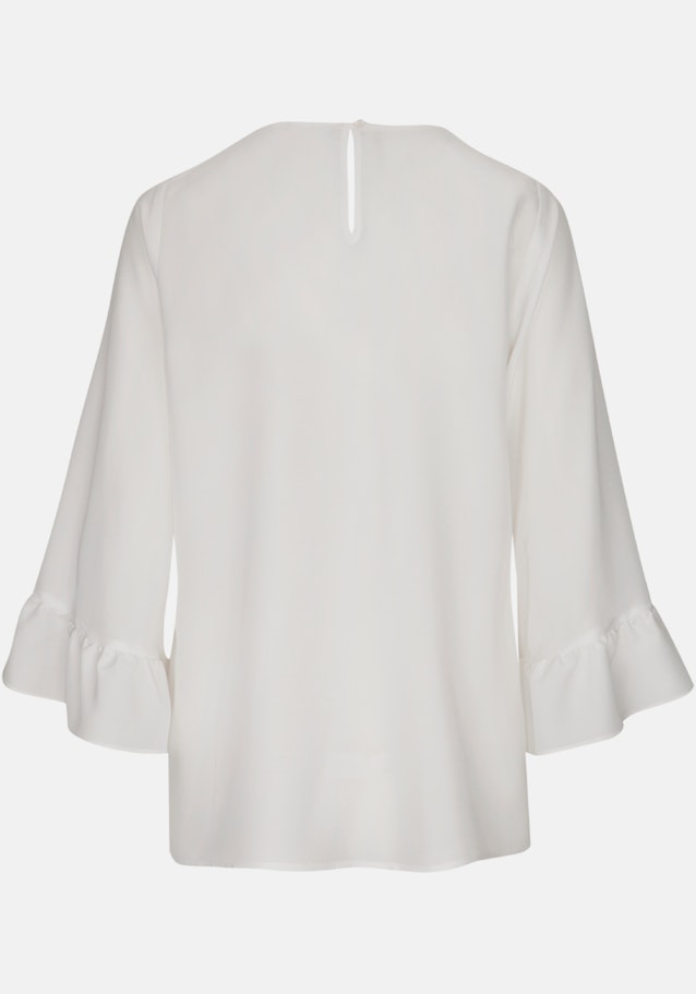 3/4-sleeve Voile Shirt Blouse in White |  Seidensticker Onlineshop