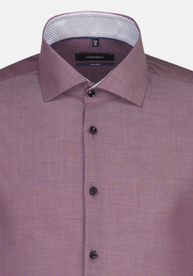 Non-iron Chambray Business overhemd in Shaped with Kentkraag in Rood |  Seidensticker Onlineshop