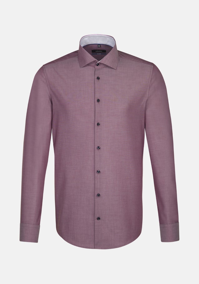 Non-iron Chambray Business Shirt in Shaped with Kent-Collar in Red |  Seidensticker Onlineshop