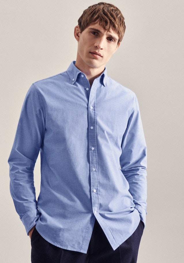 Oxford Business Hemd in Shaped mit Button-Down-Kragen in Hellblau | Seidensticker Onlineshop