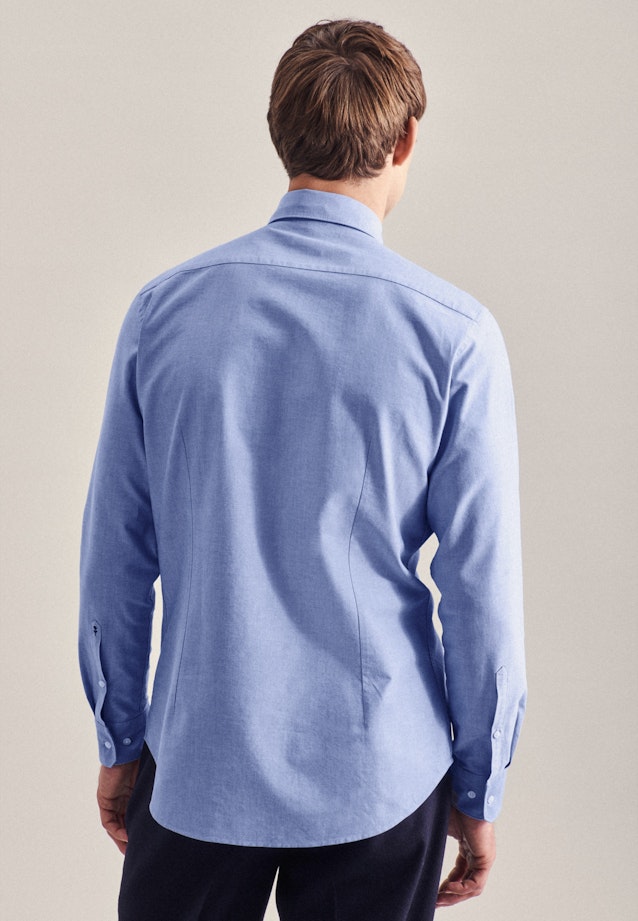 Business overhemd in Shaped with Button-Down-Kraag in Lichtblauw | Seidensticker Onlineshop