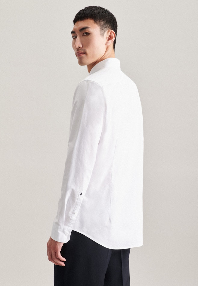 Chemise Business Shaped Oxford Col Boutonné dans Blanc | Boutique en ligne Seidensticker