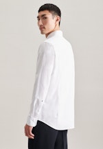 Chemise Business Shaped Oxford Col Boutonné in Blanc |  Seidensticker Onlineshop