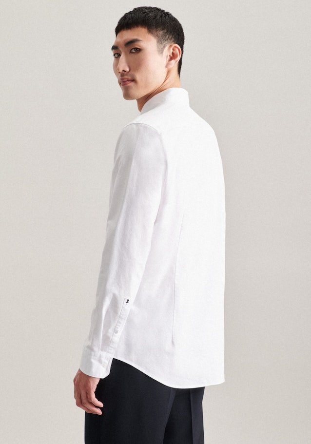 Business Shirt in Shaped with Button-Down-Collar in White |  Seidensticker Onlineshop