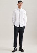 Chemise Business Shaped Oxford Col Boutonné in Blanc |  Seidensticker Onlineshop