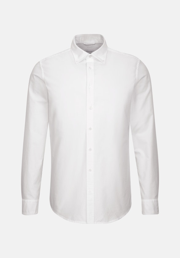 Oxford Business Hemd in Shaped mit Button-Down-Kragen in Weiß |  Seidensticker Onlineshop