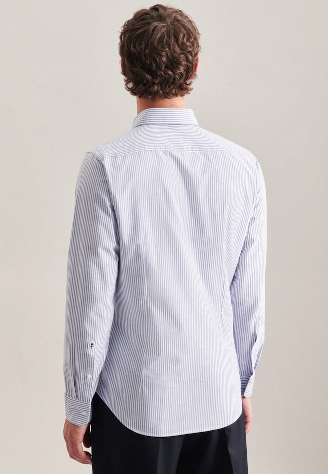 Chemise Business X-Slim Oxford Col Boutonné dans Bleu Clair | Boutique en ligne Seidensticker