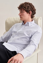 Business Shirt in X-Slim with Button-Down-Collar in Light Blue |  Seidensticker Onlineshop