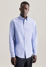 Chemise Business Slim Oxford Col Boutonné in Bleu Clair |  Seidensticker Onlineshop