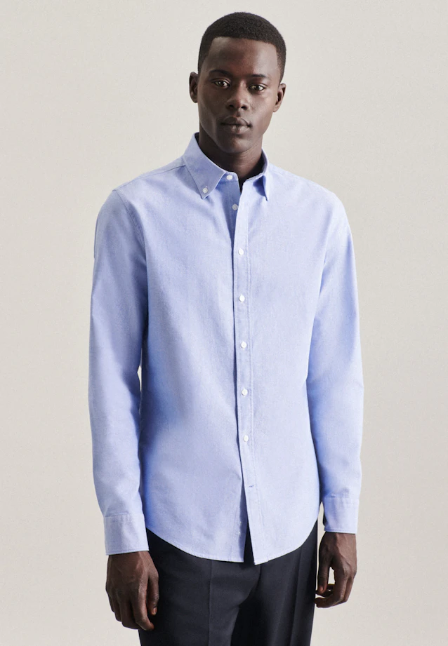Slim Chemise d'affaires Uni in Bleu Clair |  Seidensticker Onlineshop