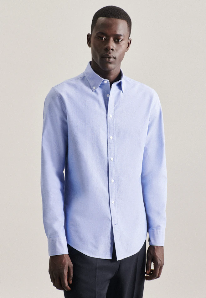 Slim Chemise d'affaires Uni dans Bleu Clair | Boutique en ligne Seidensticker