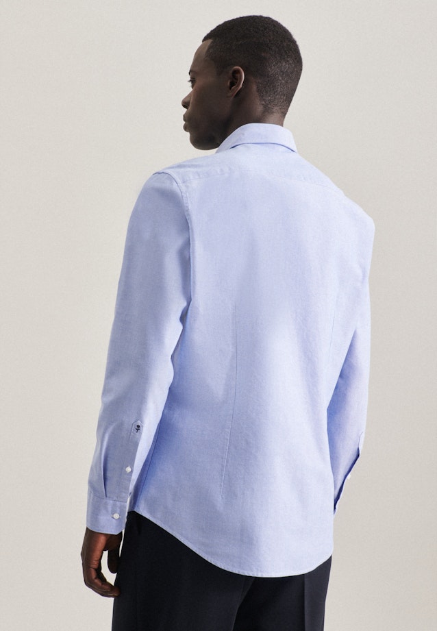 Business overhemd in Slim with Button-Down-Kraag in Lichtblauw | Seidensticker Onlineshop