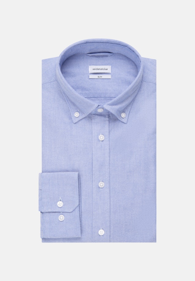 Oxford Business Hemd in Slim mit Button-Down-Kragen in Hellblau |  Seidensticker Onlineshop