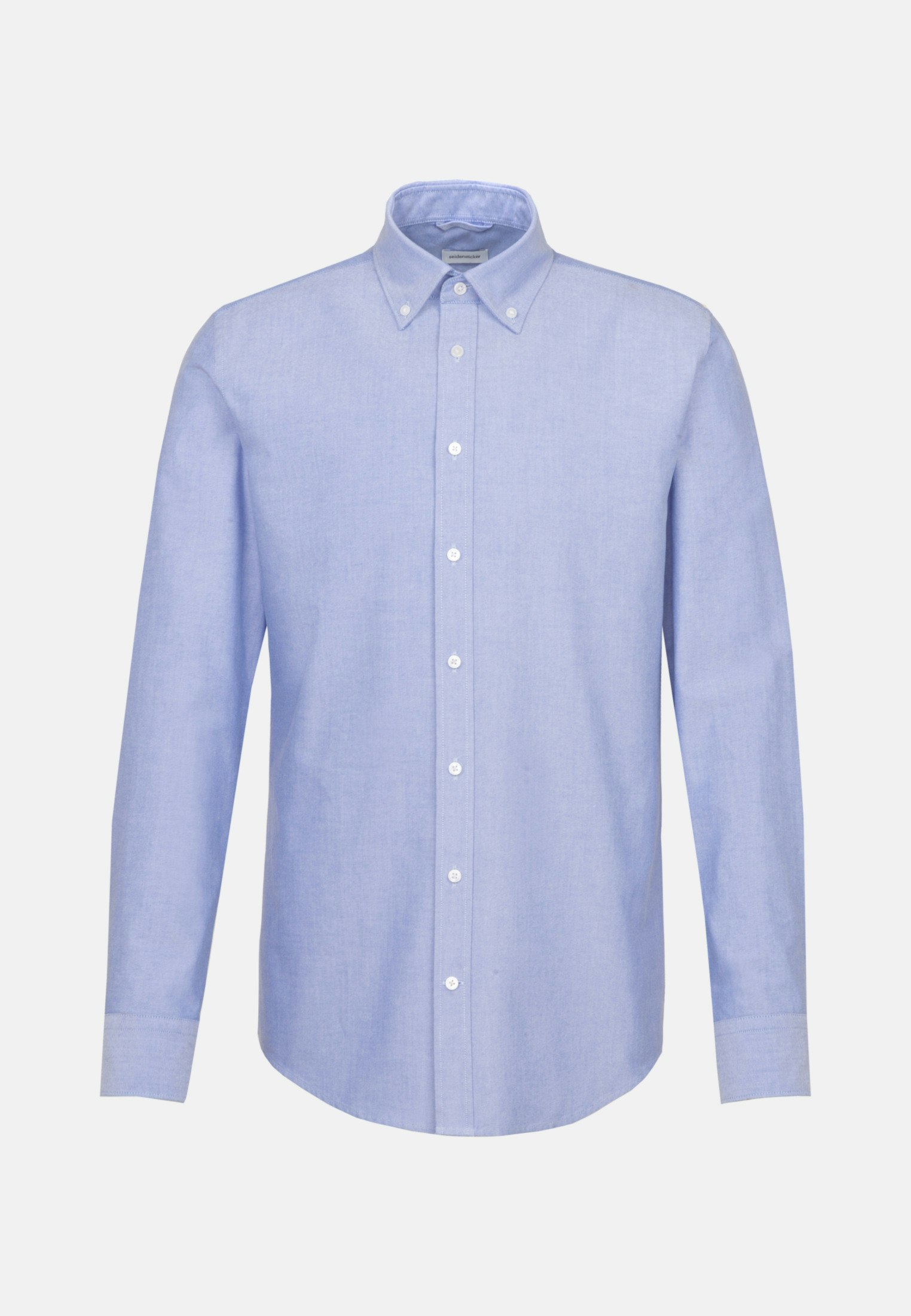 Men Business Shirt in Slim with Button-Down-Collar light blue