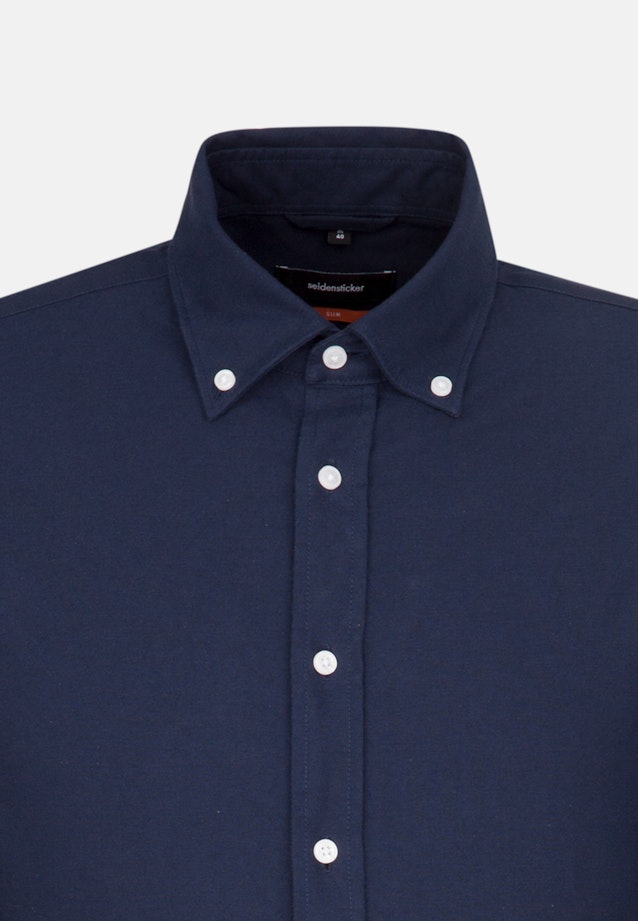 Oxford Business Hemd in Slim mit Button-Down-Kragen in Dunkelblau |  Seidensticker Onlineshop