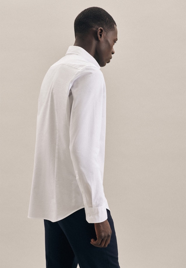 Oxford Business Hemd in Slim mit Button-Down-Kragen in Weiß | Seidensticker Onlineshop