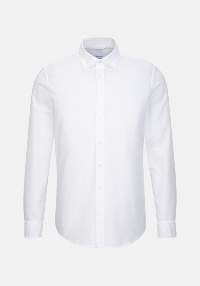 Oxford Business Hemd in Slim mit Button-Down-Kragen in Weiß |  Seidensticker Onlineshop