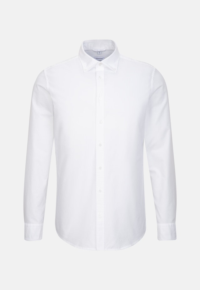 Oxford Business Hemd in Slim mit Button-Down-Kragen in Weiß |  Seidensticker Onlineshop