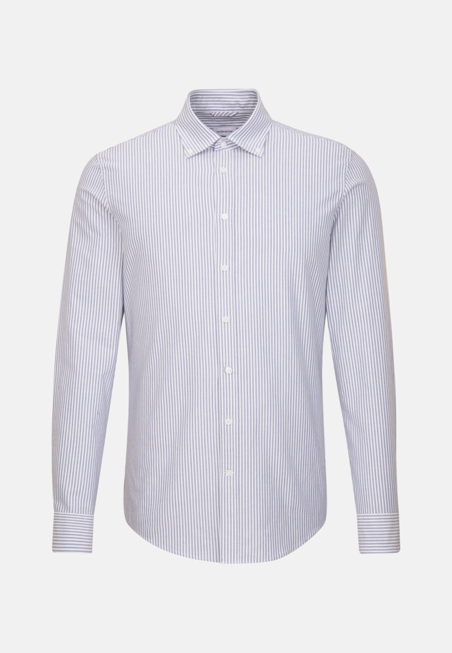 Business Hemd in Slim mit Button-Down-Kragen in Hellblau |  Seidensticker Onlineshop