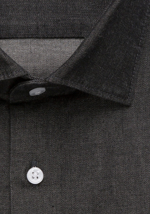 Denim Business Hemd in Shaped mit Kentkragen in Grau |  Seidensticker Onlineshop