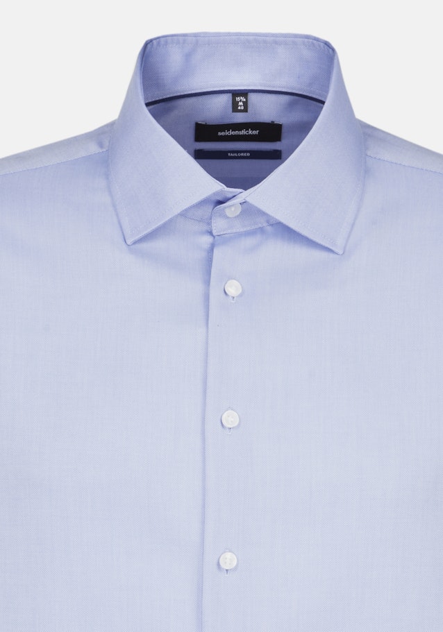 Chemise Business Shaped Structuré Col Kent in Bleu Clair |  Seidensticker Onlineshop