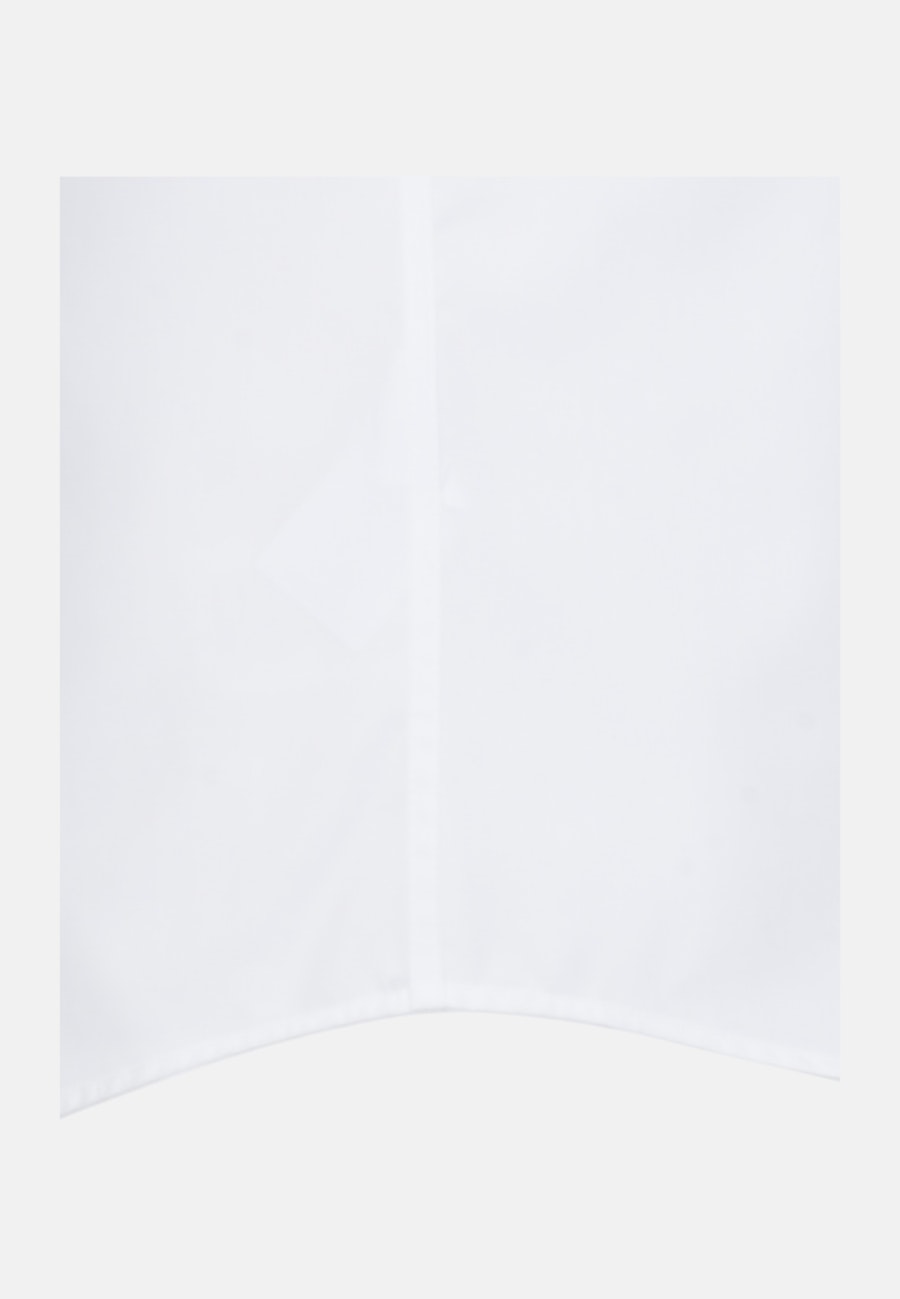 Bügelfreies Popeline Kurzarm Business Hemd in Regular mit Button-Down-Kragen in Weiß |  Seidensticker Onlineshop