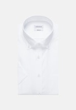 Non-iron Poplin Short sleeve Business Shirt in Regular with Button-Down-Collar in White |  Seidensticker Onlineshop