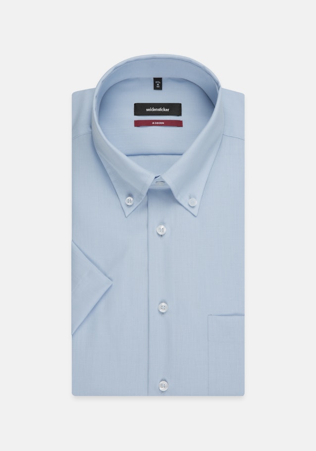 Non-iron Popeline korte arm Business overhemd in Regular with Button-Down-Kraag in Rood |  Seidensticker Onlineshop