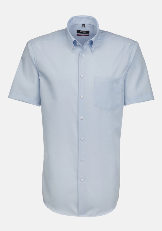 Non-iron Popeline korte arm Business overhemd in Regular with Button-Down-Kraag in Rood |  Seidensticker Onlineshop