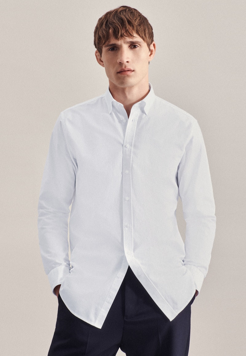 Business Shirt in Regular with Button-Down-Collar