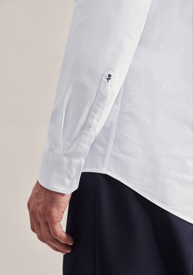 Business Shirt in Regular with Button-Down-Collar in White |  Seidensticker Onlineshop