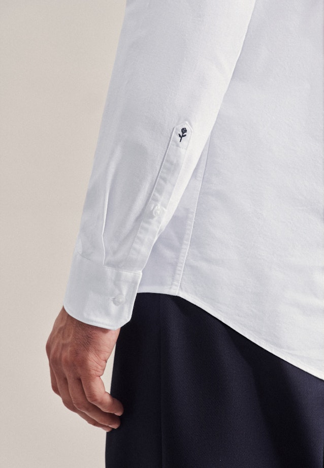 Business Shirt in Regular with Button-Down-Collar in White |  Seidensticker Onlineshop