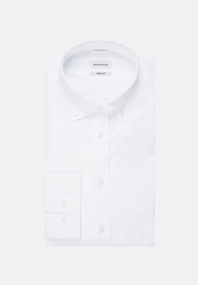 Oxford Business Hemd in Regular mit Button-Down-Kragen in Weiß |  Seidensticker Onlineshop