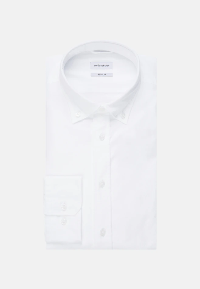 Regular Chemise d'affaires Uni dans Blanc | Boutique en ligne Seidensticker