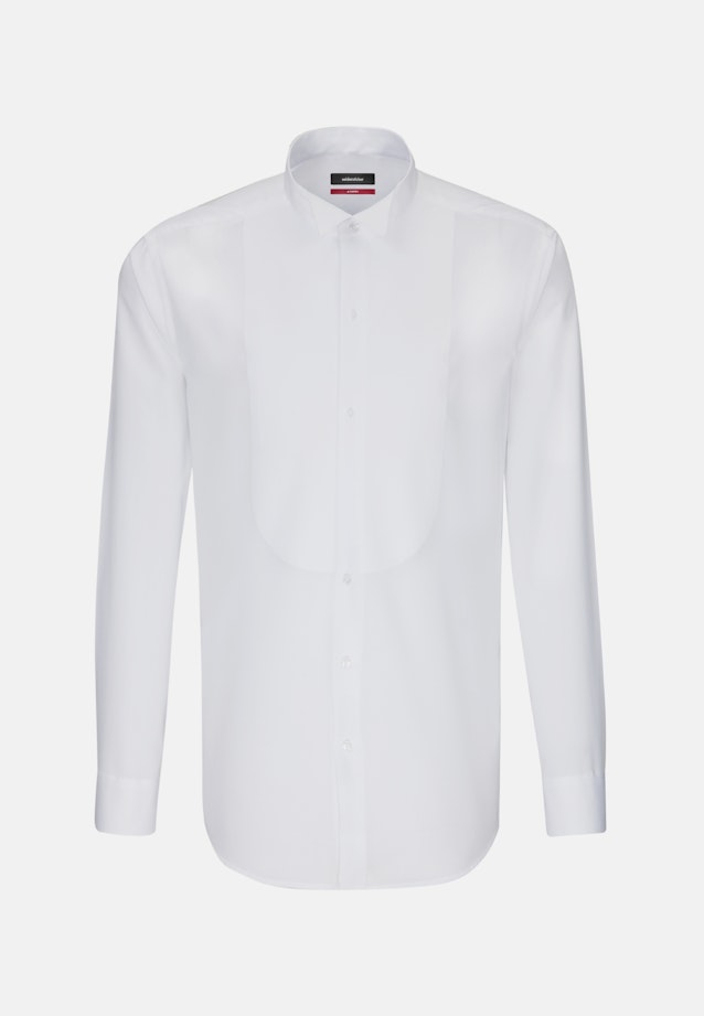 Chemise de soirée Regular Popeline Col Cassé in Blanc |  Seidensticker Onlineshop