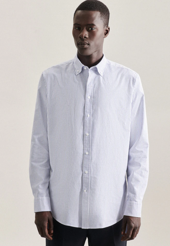 Regular Chemise d'affaires rayures dans Bleu Clair | Boutique en ligne Seidensticker