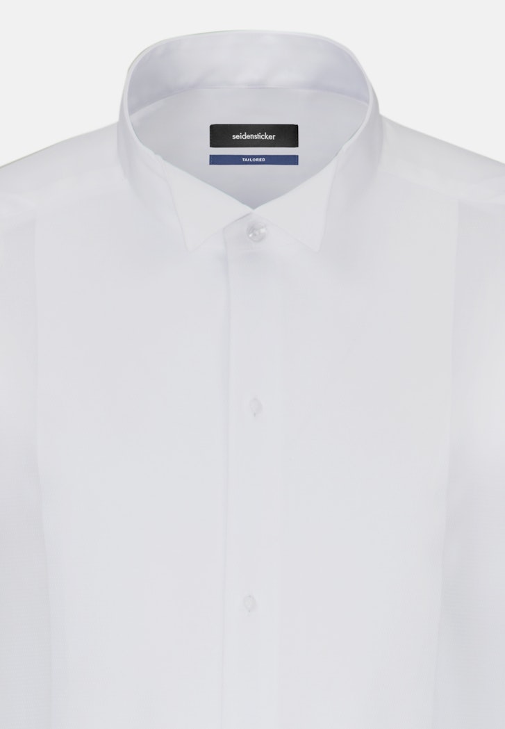 Bügelfreies Popeline Business Hemd in Shaped mit Kläppchenkragen