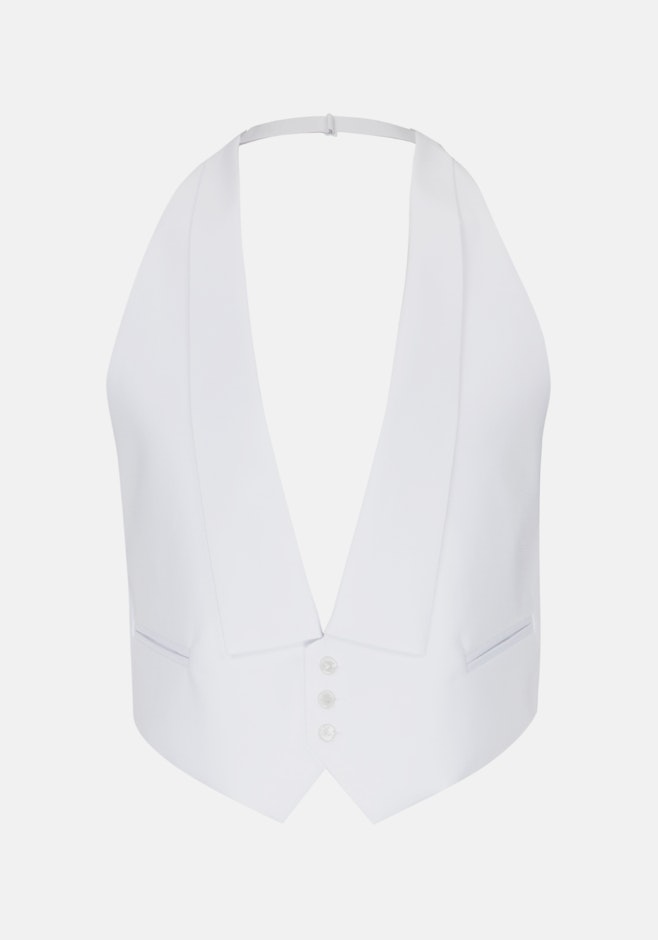 Shaped Gala vest Uni in White | Seidensticker online shop