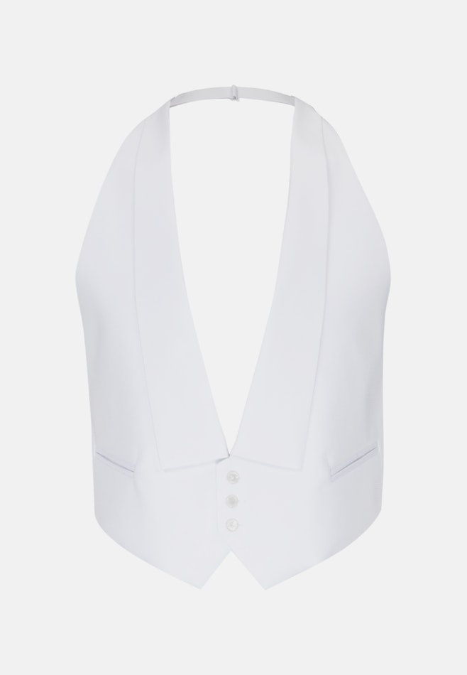 Shaped Weste Uni in Weiß | Seidensticker Onlineshop