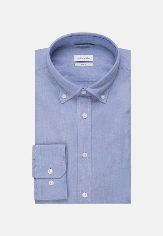 Business Shirt in X-Slim with Button-Down-Collar in Light Blue |  Seidensticker Onlineshop