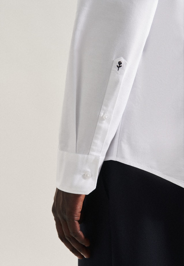 Business Shirt in X-Slim with Button-Down-Collar in White |  Seidensticker Onlineshop