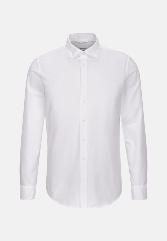 Oxford Business Hemd in X-Slim mit Button-Down-Kragen in Weiß |  Seidensticker Onlineshop