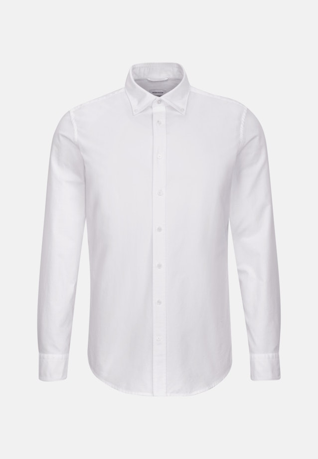 Business Shirt in X-Slim with Button-Down-Collar in White |  Seidensticker Onlineshop