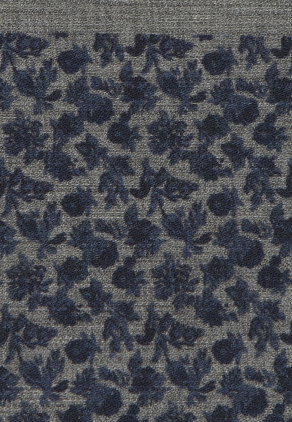 Einstecktuch Floral in Mittelblau |  Seidensticker Onlineshop
