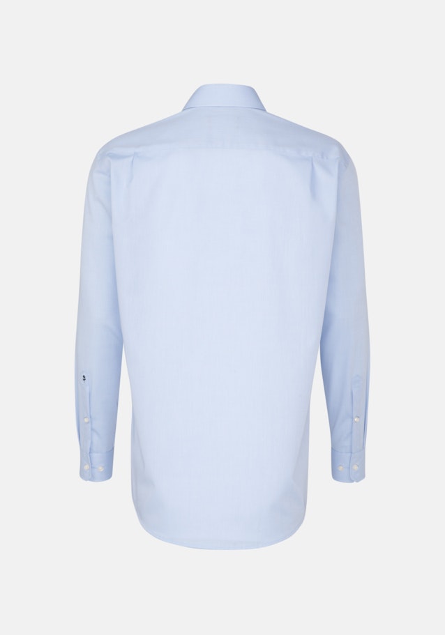 Non-iron Chambray Business Shirt in Comfort with Kent-Collar in Medium Blue |  Seidensticker Onlineshop