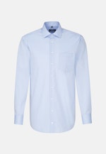 Comfort Business Hemd Uni in Mittelblau |  Seidensticker Onlineshop