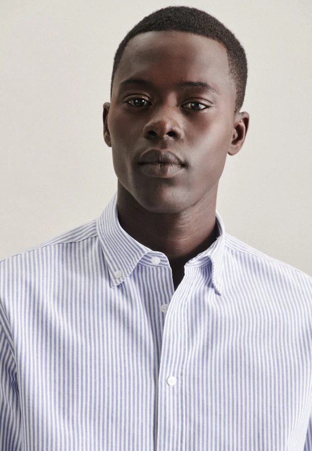 Shaped Business shirt Stripe in Light Blue |  Seidensticker Onlineshop